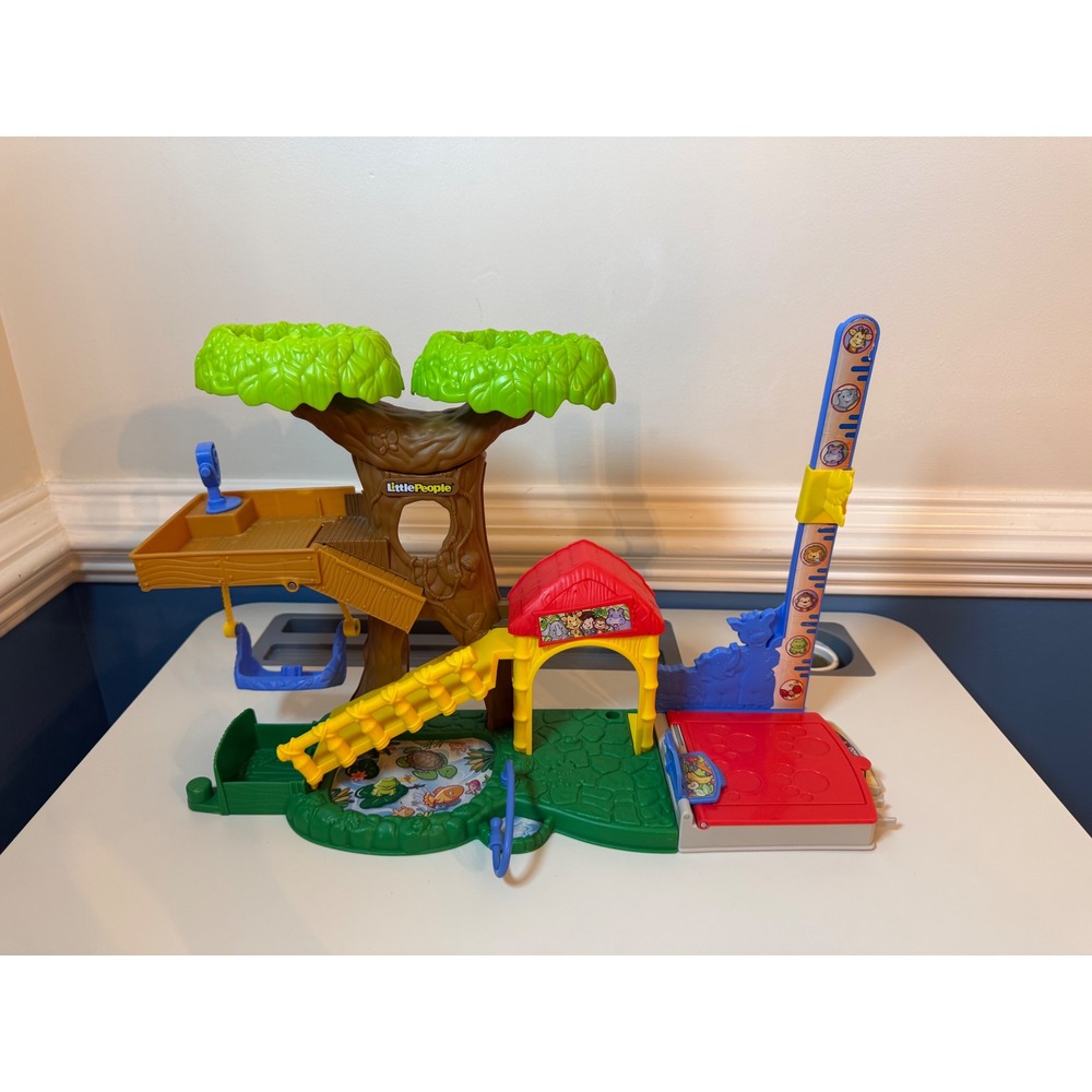 Fisher Price Little People Safari Treehouse Playset Toddler Multi-Color DNW75